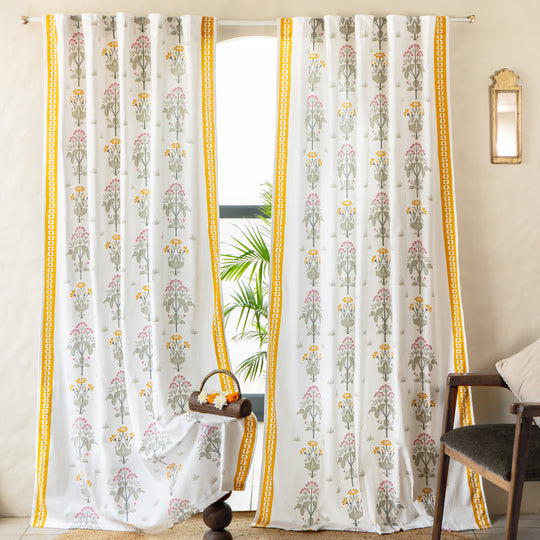 Latha Room Darkening Curtain (Set of 2)
