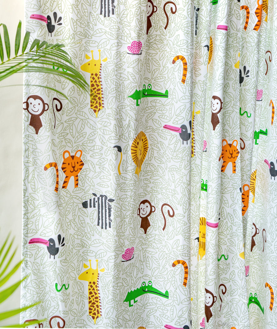 Safari Room Darkening Curtain (Set of 2)