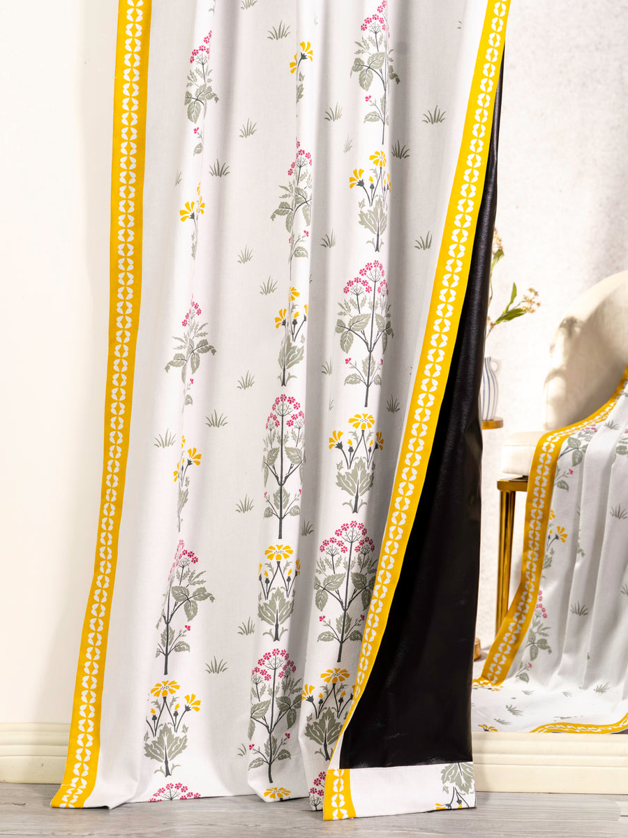 Latha Coated Blackout Curtain (Set of 2)