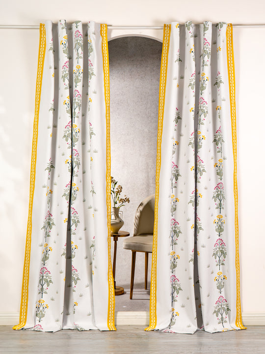 Latha Coated Blackout Curtain (Set of 2)