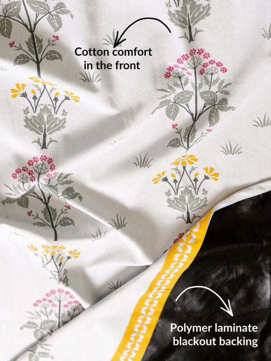 Latha Coated Blackout Curtain (Set of 2)